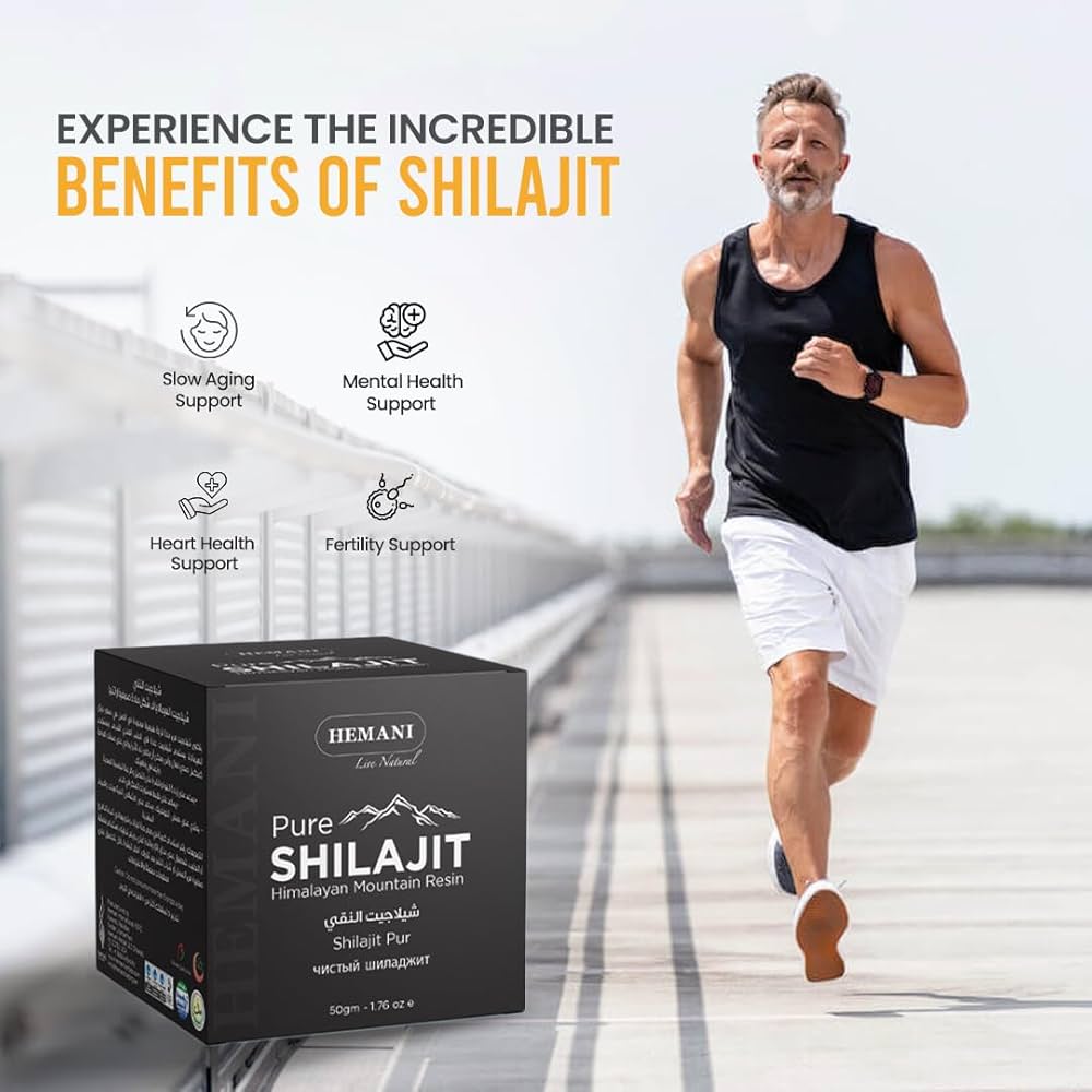 Hemani Pure Shilajit Himalayan Mountain Resin (50g) – Natural Energy & Stamina Booster