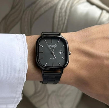 Casio Classic Quartz Watch – Elegant Square Dial with Date Display